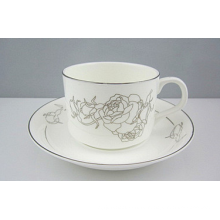New bone china tea cup with saucer,bone china coffee cup and saucer